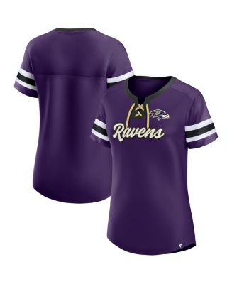 Fanatics Women's Purple Baltimore Ravens Original State Lace-Up T-shirt ...