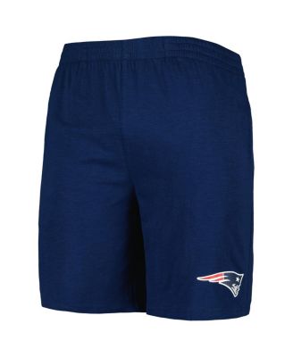 Men's Navy, White New England Patriots Downfield T-shirt and Shorts Sleep Set