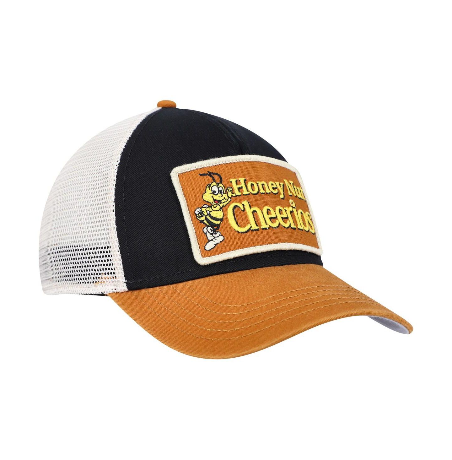 Мужская кепка American Needle Black, Cream Cheerios Valin Trucker Snapback Hat — фото 4