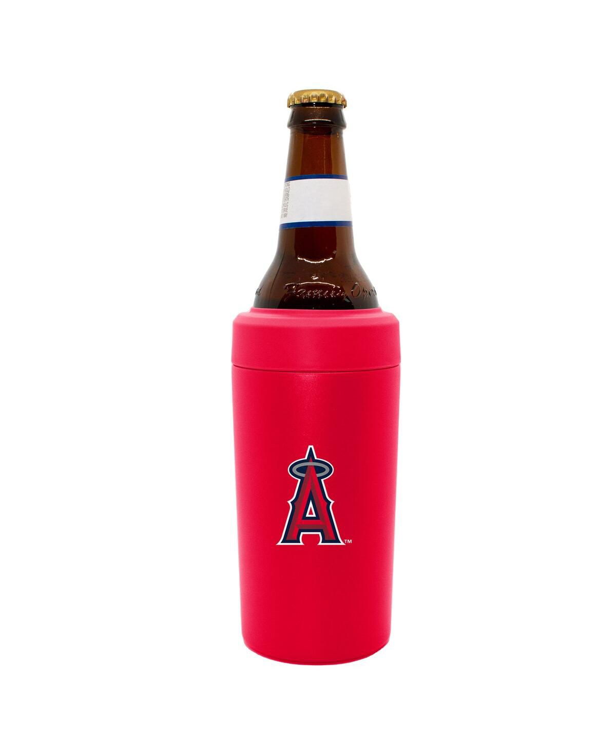 Logo Brands Los Angeles Angels Universal Can And Bottle Cooler In Red
