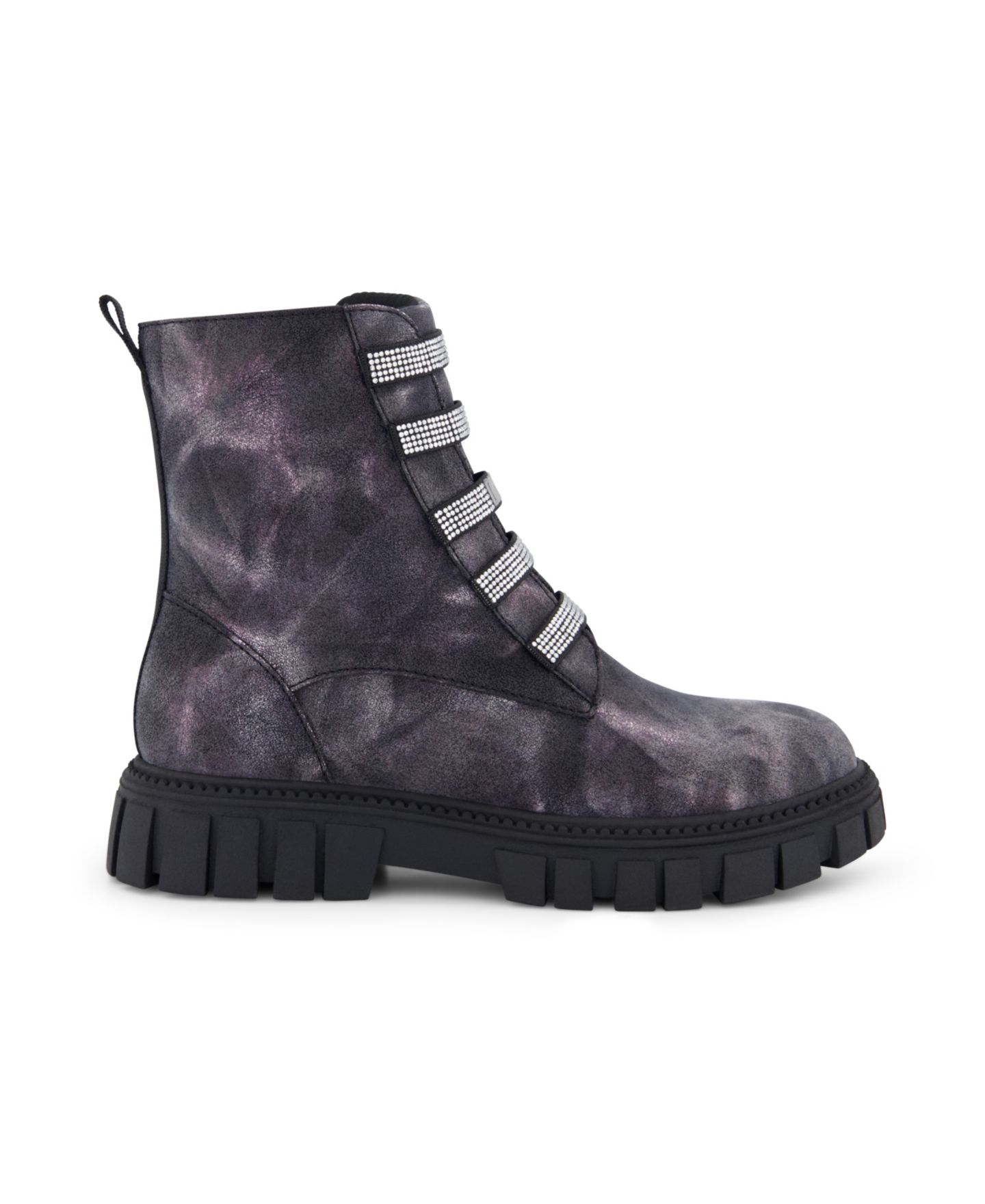 Ботинки DKNY Carrie Side Zipper Moto Shine Boots для девочек, цвет: Чёрный — фото 2