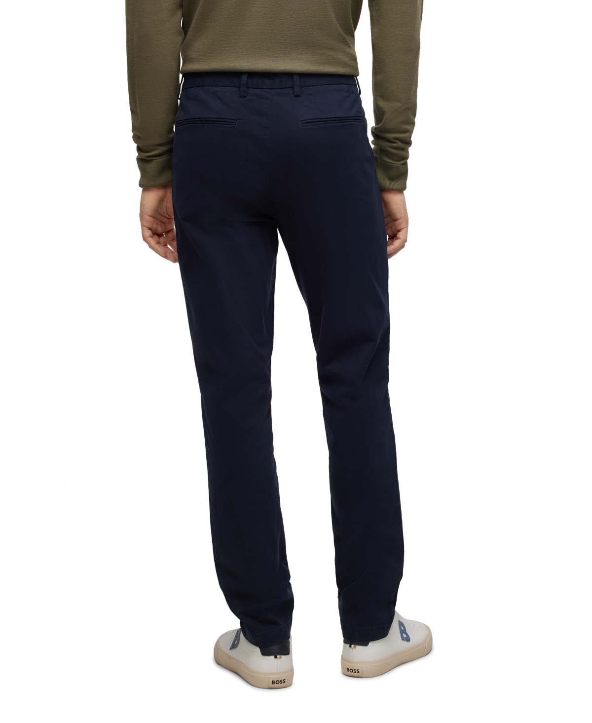 Hugo Boss Boss By  Men's Stretch-cotton Gabardine Slim-fit Chinos