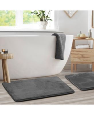 Non-Slip, Ultra Soft Plush, Memory Foam Bath Rug - Large 20"x32" - 2 Pack
