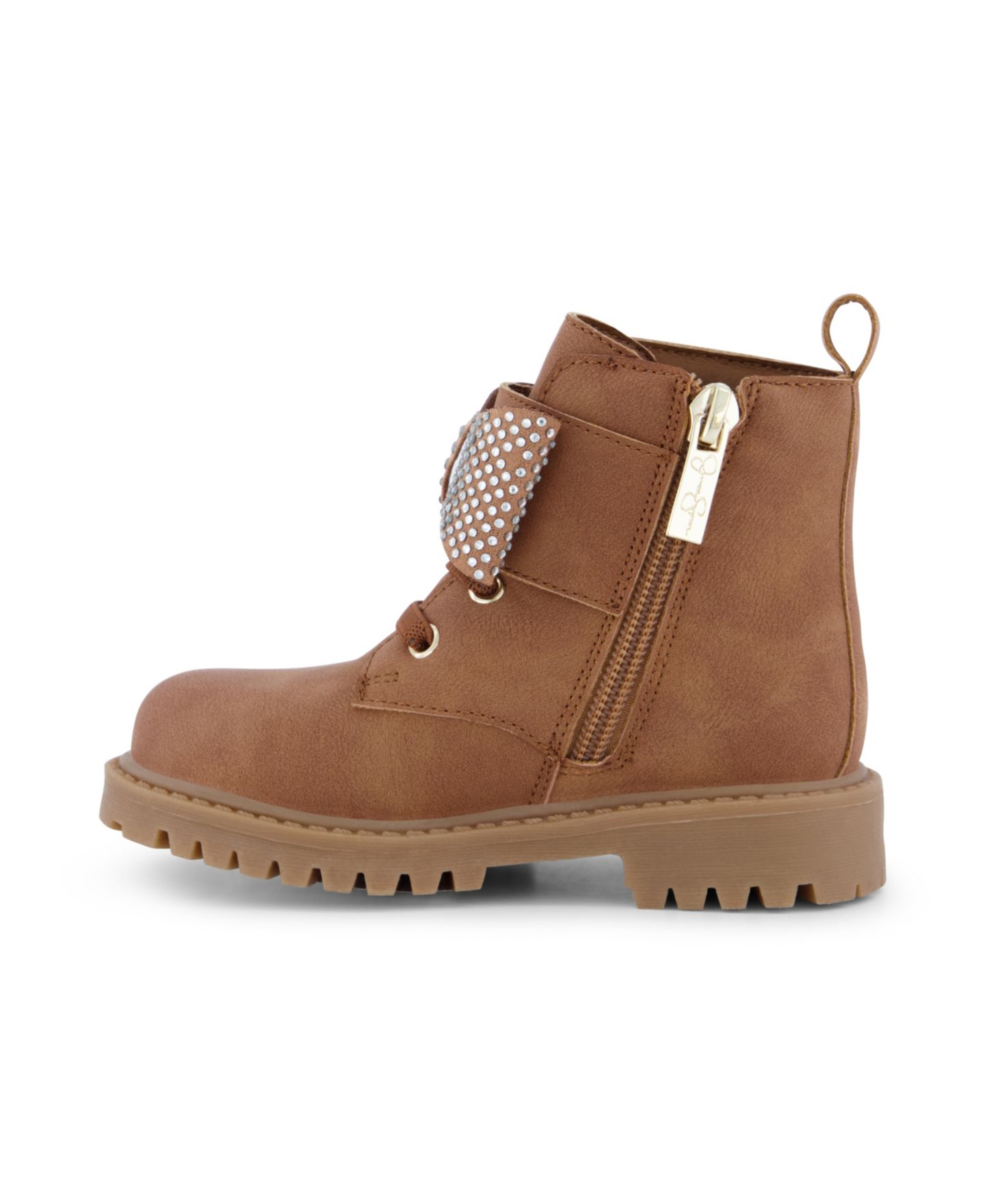 Ботинки Jessica Simpson Daria Bow Casual Booties для девочек-малышей, цвет: Коньячный — фото 6