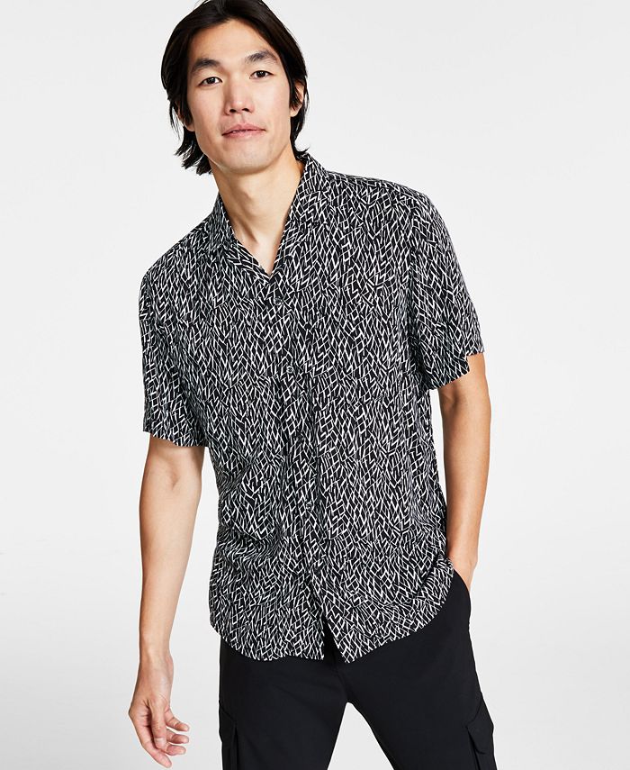 HUGO Men's Ellino Textured Shirt - Macy's