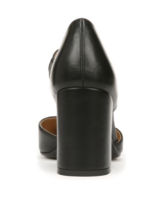 Women's Pixie Mary Jane Pointed Toe Block Heel Pumps