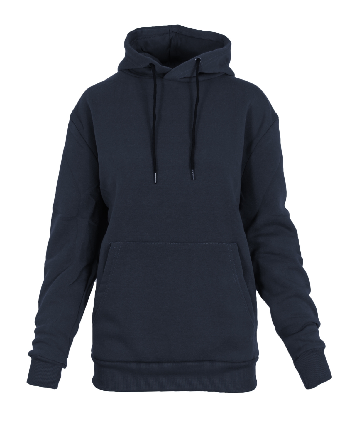 Galaxy By Harvic Women's Heavyweight Loose Fit Fleece Lined Pullover Hoodie In Navy
