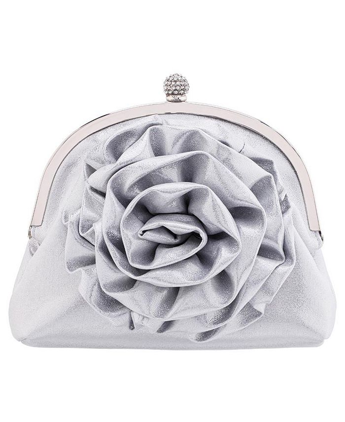 Nina silver clutch deals
