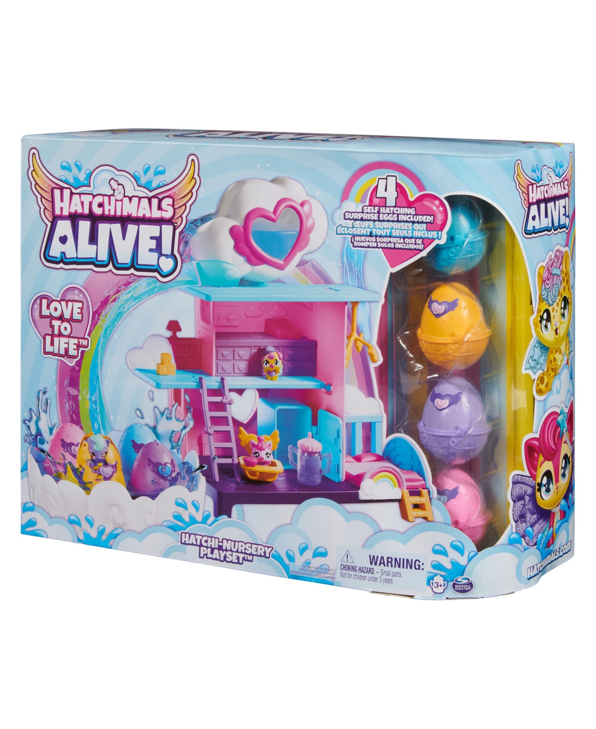 Hatchimals Alive Hatchi-nursery Playset With 4 Mini Figures In Self-hatching Eggs In Multi-color