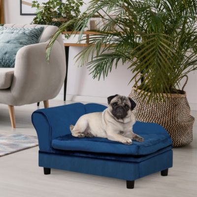 Luxury Small Dog Bed Couch W/ Storage, Little Dog Sofa