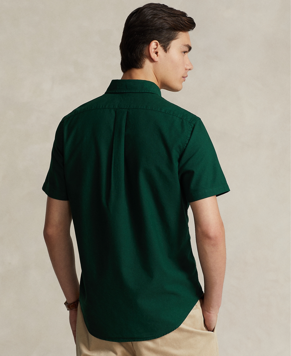 Polo Ralph Lauren Men's Cotton Classic-Fit Garment-Dyed Oxford Shirt