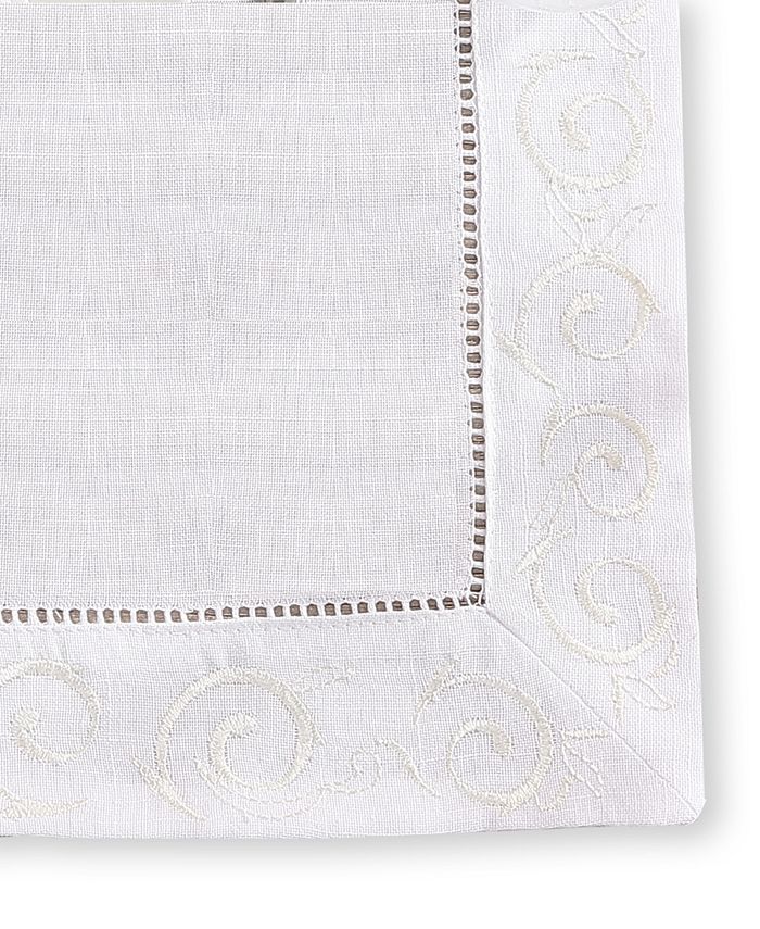 Villeroy & Boch Rose Garden Hemstitch Fabric Tablecloth, 60" x 84" Macy's