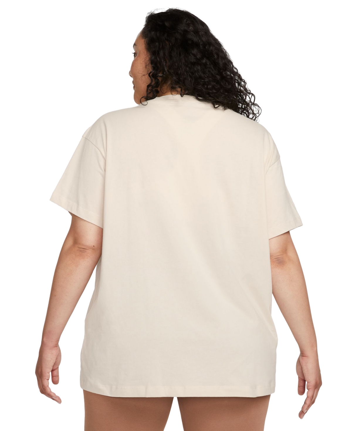 Nike Plus Size Active Sportswear Essential Women's Logo T-Shirt -white