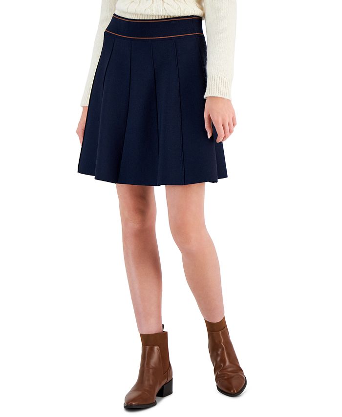 Tommy Hilfiger Women's Pleated Sweater Skirt - Macy's