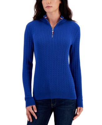 Tommy hilfiger zip up sweater women's sale