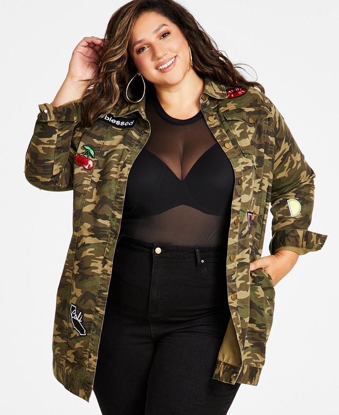 Gucci Style Camo-Leather Set