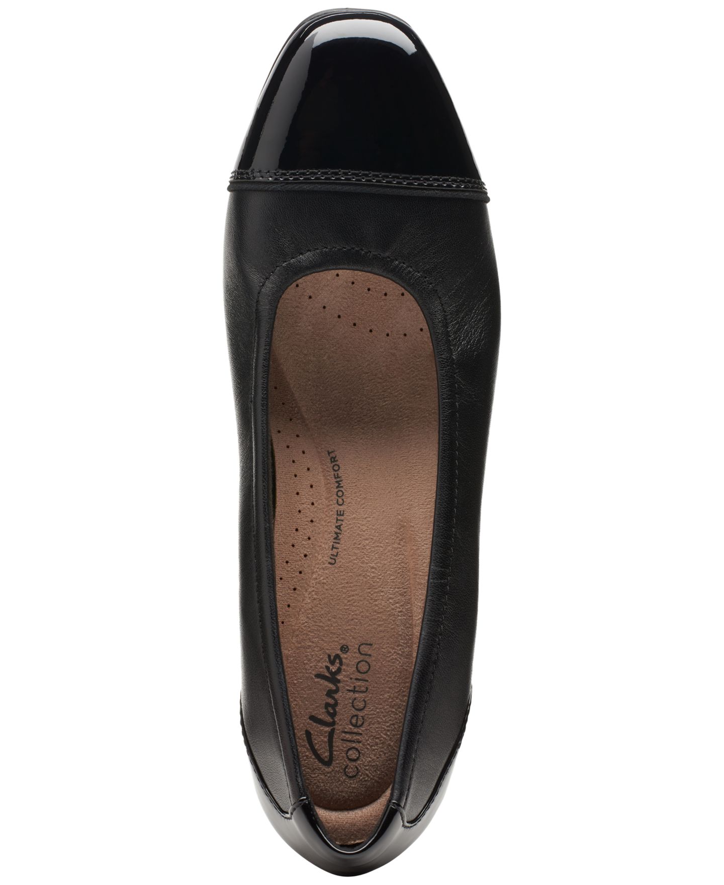 Женские балетки Clarks Juliet Step без застёжки с мысом, цвет: Чёрный — фото 5