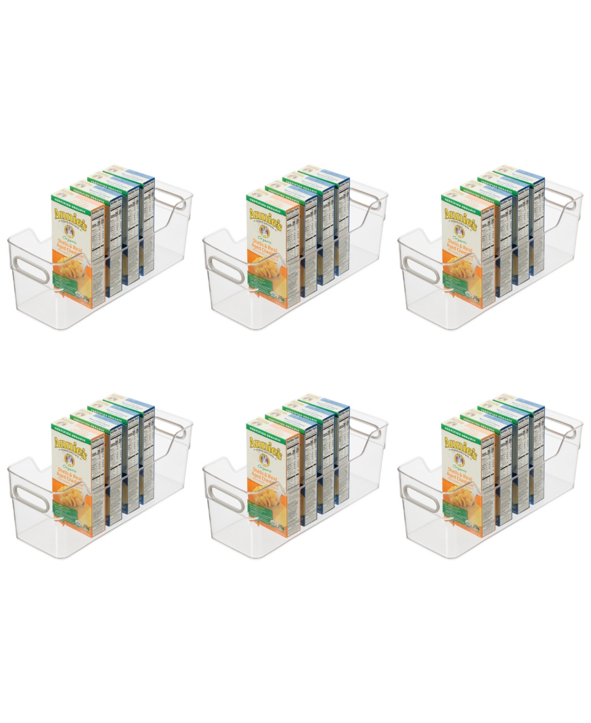 Oggi 6 Piece Cabinet, Drawer High Wall Storage Bin Set - Gray