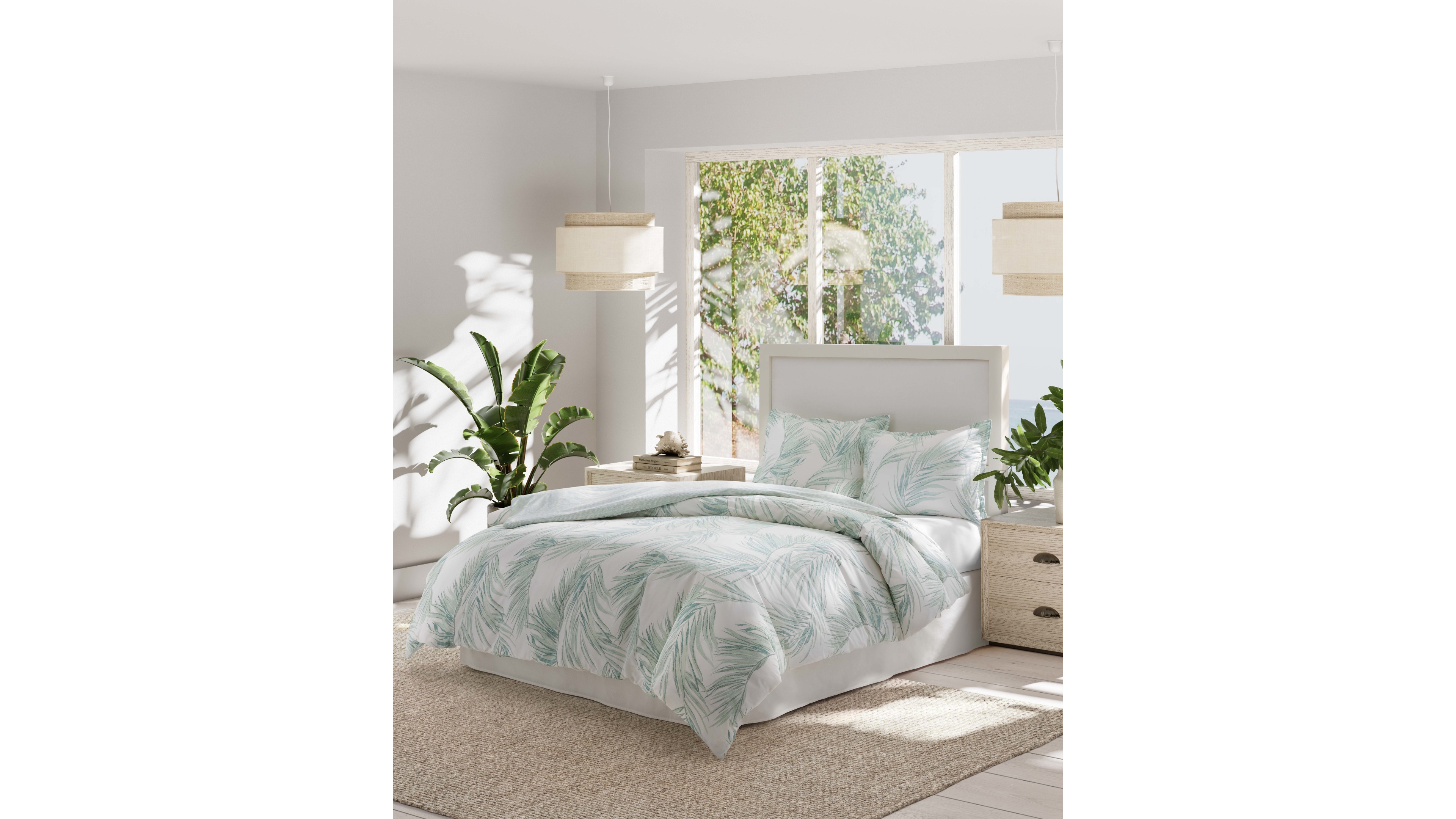Tommy Bahama Home Canyon Palms Cotton Reversible 3 Piece Duvet Cover Set, King