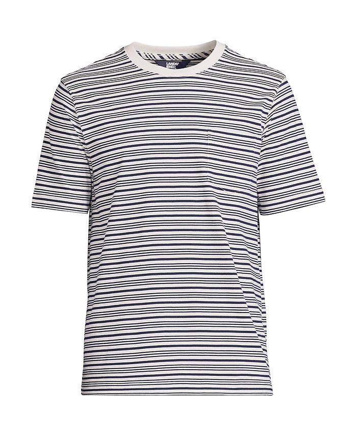 Lands' End Men's Super-T Short Sleeve T-Shirt with Pocket - Macy's