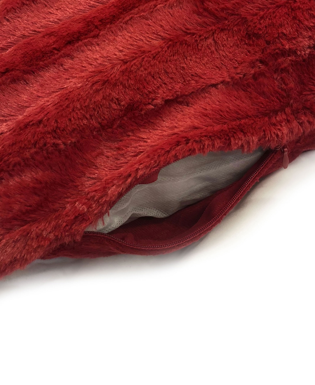 Cheer Collection Plush Reversible Faux Fur 2-Pack Decorative Pillow, 22