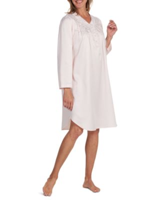 Miss Elaine - Women's Embroidered Short Nightgown