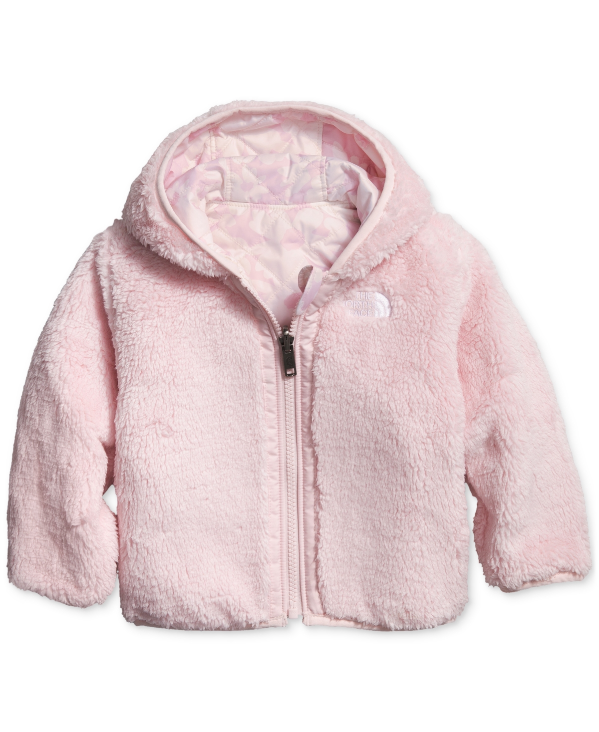 The North Face Baby Girls Reversible Shady Glade Hooded Jacket In Gardenia White Fd Flr P