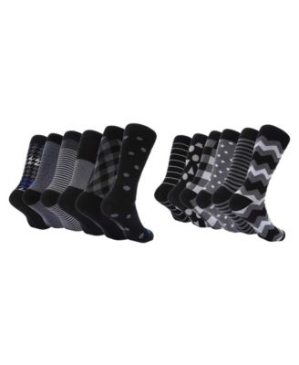 Men's Smooth Dress Crew Socks 12 Pack