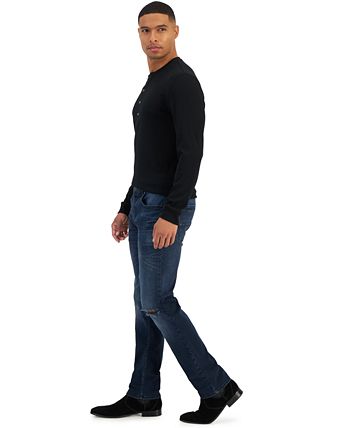 INC International Concepts Men's Slim-Straight Tour Wash Jeans, Created for  Macy's