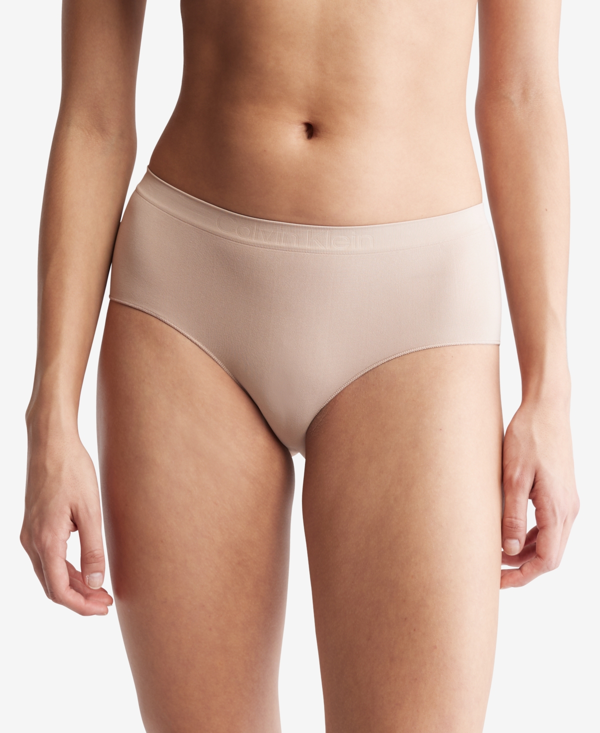 Shop Calvin Klein Women's Bonded Flex Boyshort Underwear Qd3961 In Brown