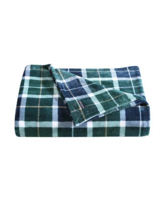 North Sail Plaid Ultra Soft Plush Fleece Blanket, Full/Queen