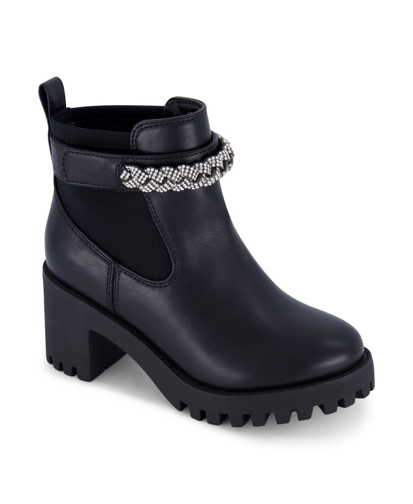 Ботинки Marc Fisher Marika Ankle Strap Chelsea Boots для девочек, цвет: Чёрный — фото 1