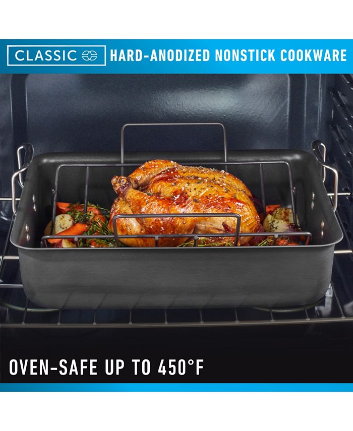 Calphalon Classic HardAnodized Nonstick Cookware 16" Roasting Pan with