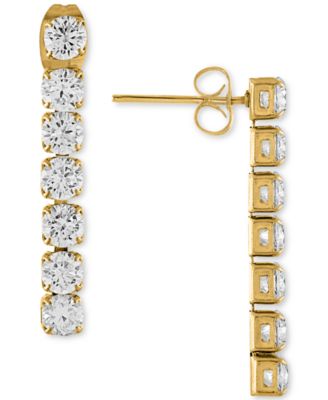 Tennis Drop Earrings