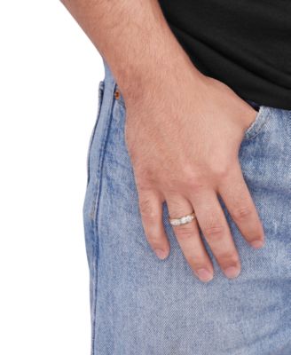 Men's Diamond Wedding Band (1/5 ct. t.w.) in 14k Gold 