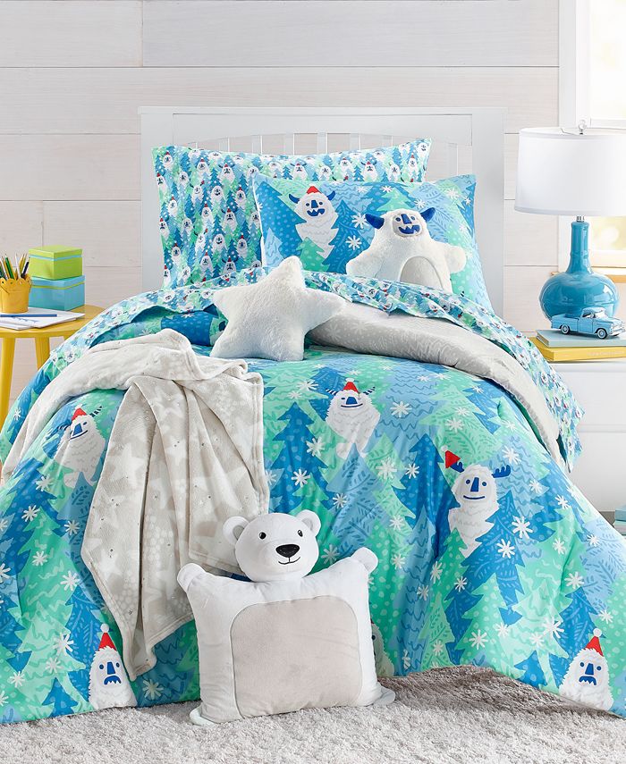 Macy's - Snowy Sasquatch Comforter Sets, Created for Macy's