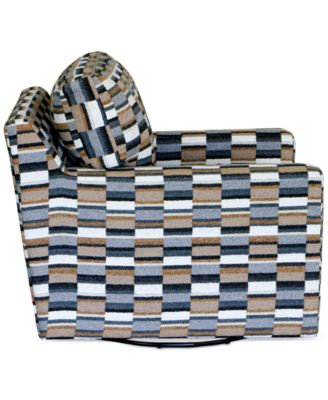 CLOSEOUT! Marristin 35" Fabric Swivel Chair, Created for Macy's