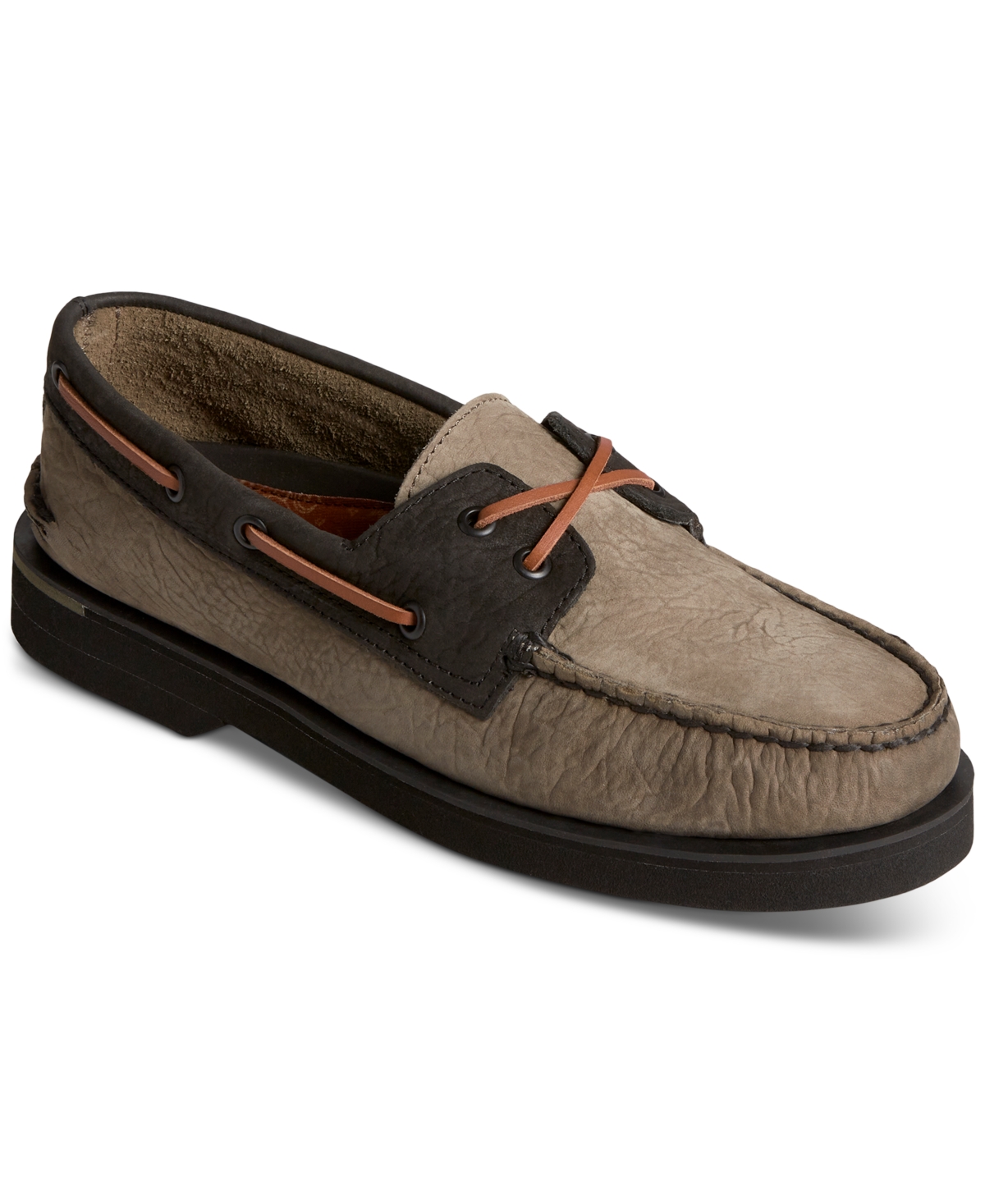 Sperry Men's Authentic Original 2-eye Double Sole Boat Shoe In Olive Multi