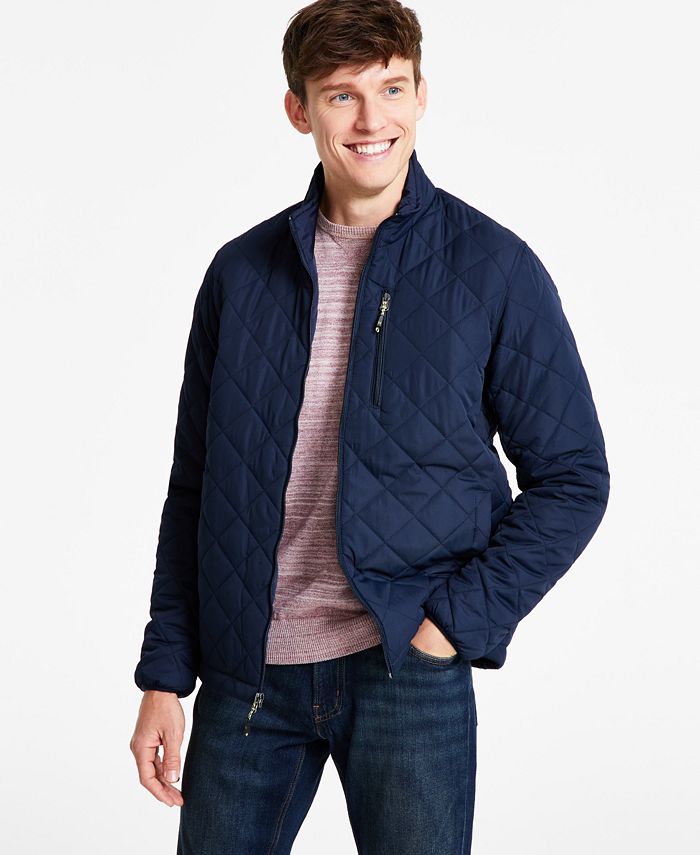 Men's Diamond Quilted Jacket, Created for Macy's