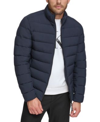 Calvin klein men's quilted overcoat online