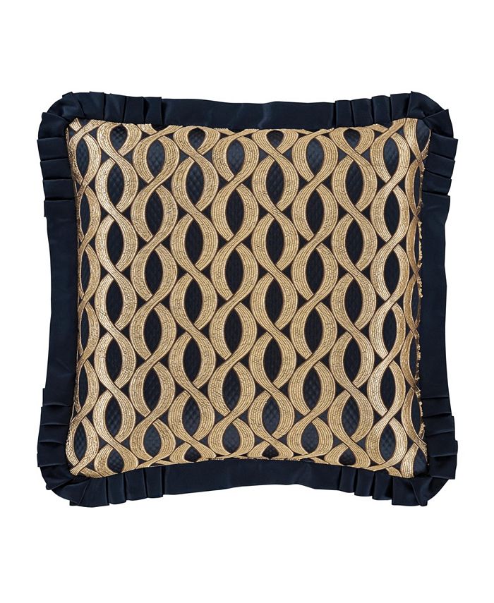 J Queen New York Biagio Square Embellished Decorative Throw Pillow, 20