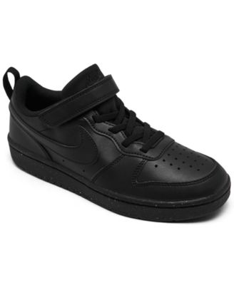 Nike Little Kids Court Borough Low Recraft Adjustable Strap Casual Sneakers From Finish Line Macy s