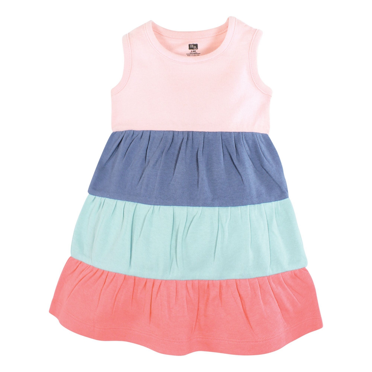 Hudson Baby Toddler Girls Cotton Dresses 2pck,- Multicolor sea shells