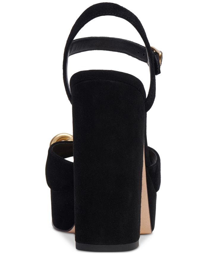 COACH Women's Nicolette Chain Trimmed Platform Sandals - Macy's