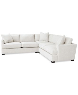 CLOSEOUT! Nightford 111" 3-Pc. Fabric L Sectional, Created for Macy's