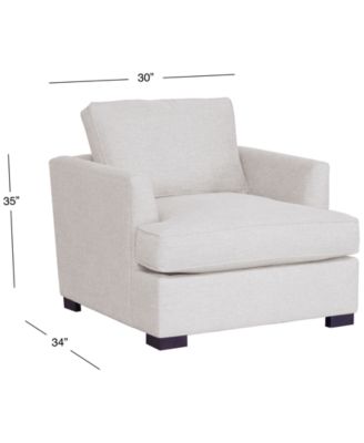 CLOSEOUT! Nightford 41" Fabric Extra-Large Chair, Created for Macy's