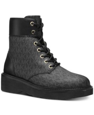 Michael kors combat sale boots with stars