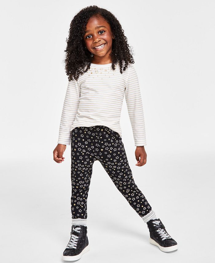 Epic Threads Toddler & Little Girls Star Print Leggings, Created for ...