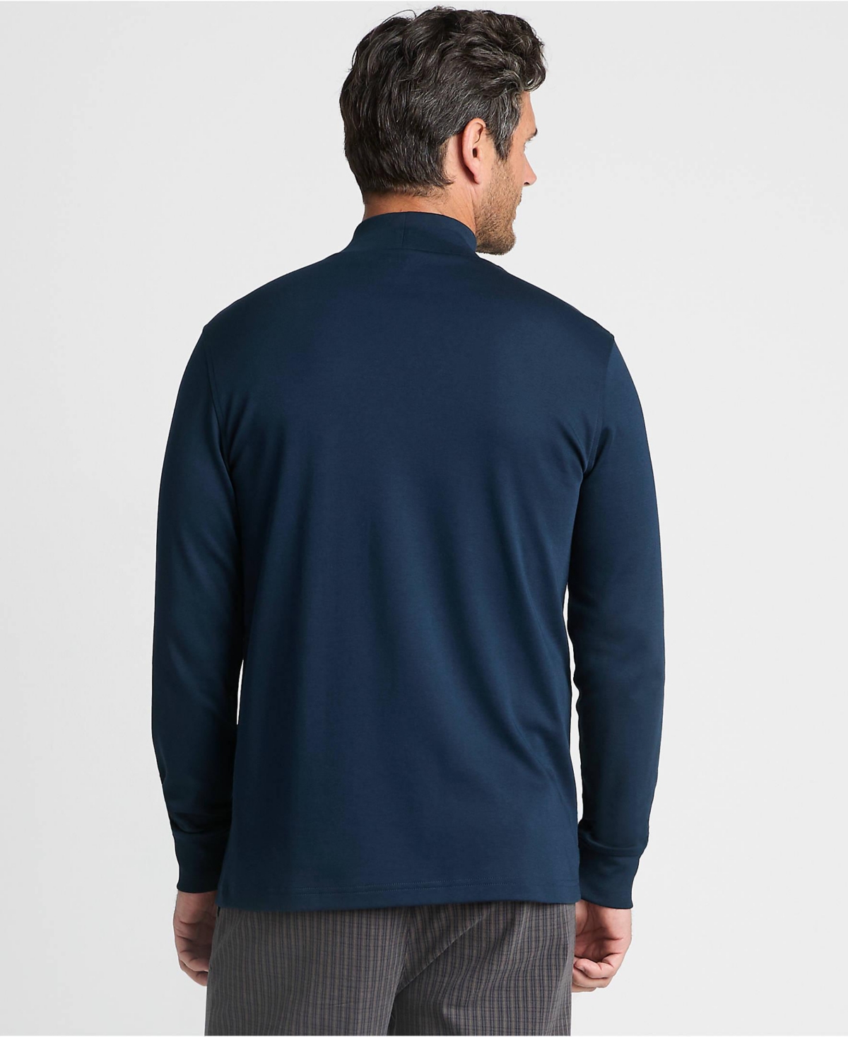 Lands' End Men's Cotton Supima Mock Turtleneck