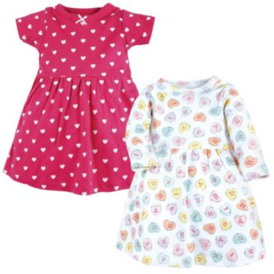 Toddler Girls Cotton Dresses Be Mine Valentine 2pck